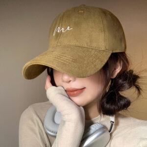 C2740 grass embroidery me baseball cap regular size dark card / Adjustable