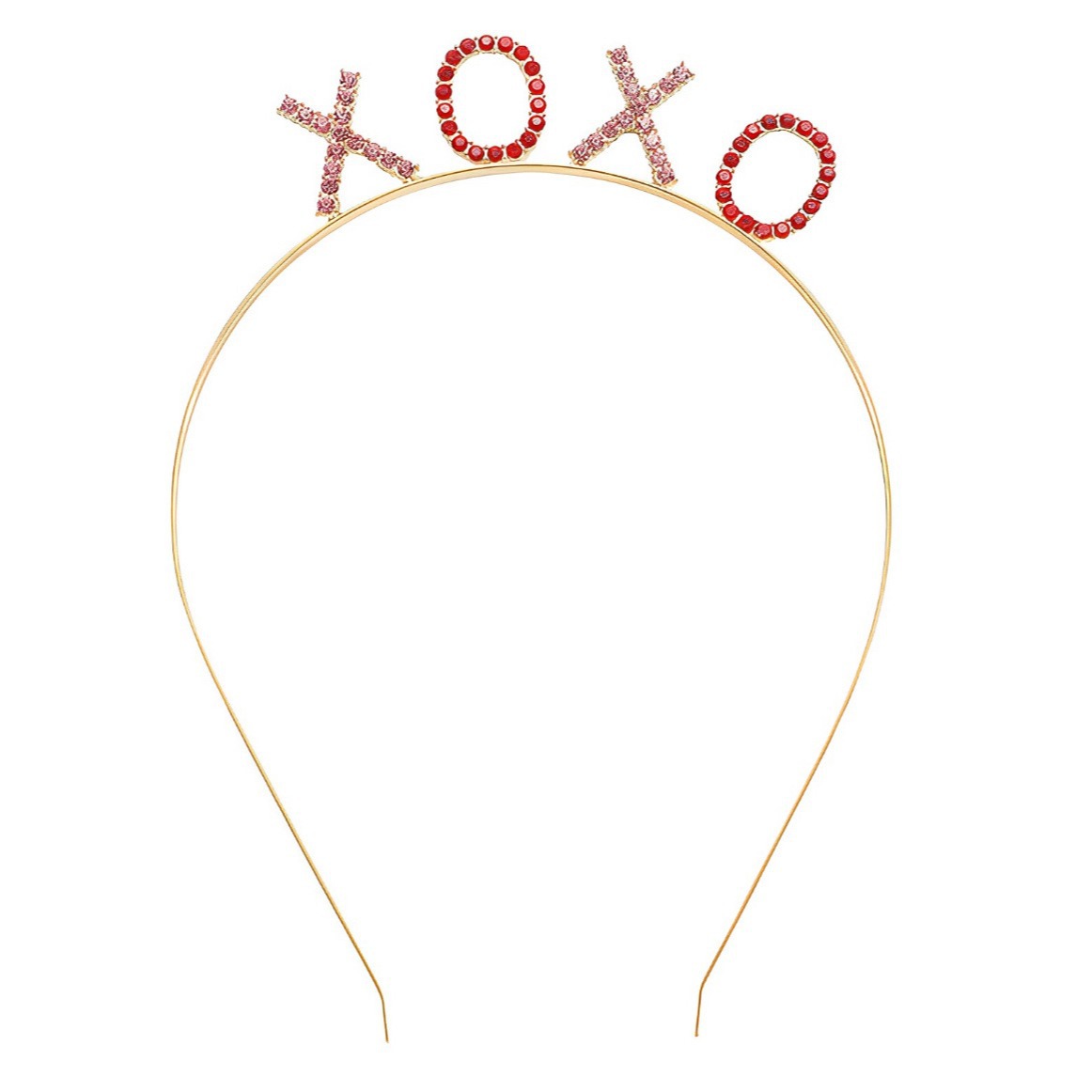 Wholesale European and American fashion Valentine's Day love headband XOXO headdress pink alloy headband girl party gift