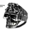 oly-a7f3ab7a269b1e9512d863ff67309900 Wholesale Skull Titanium Steel Ring Men's Stainless Steel Ring Retro
