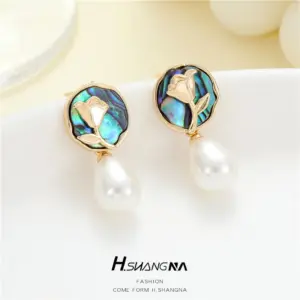14K Gold H-10905 Pearl