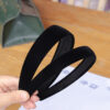 Wholesale Korean-style hair accessories: Wide, fully fabric-wrapped headband in gold velvet corduroy—a versatile, stylish choice.