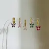 Wholesale 1 Pair Elegant Sweet Butterfly Plating Inlay Copper Zircon 18k Gold Plated Drop Earrings