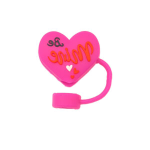 Wholesale 10mm silicone straw dust cap Valentine's Day dust cover set Stanley cup leak-proof plug universal 9.5mm