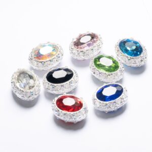 19x25mm oval random mixed colors