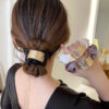 oly-a87561eee69984f77142f3f968f46f9f Wholesale Elegant Metal Arched Large Intestine Hair Ring Simple Ball Hair Rope Ponytail Head Rope Rubber Band Wholesale Hair Accessories
