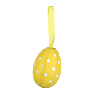 4*6cm paper-wrapped egg easter egg polka dot yellow 1 piece