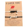 Wholesale Fashion Heart Shape Stainless Steel Knitting Hollow Out Inlay Pearl Couple Bracelets