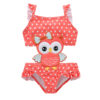 Wholesale Factory Children's Swimwear One-piece Girls Cartoon Swimwear Girls Big Kids Quick-drying Triangle Spring Swimwear