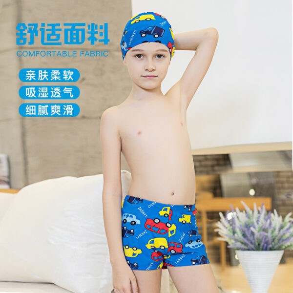 oly-a8dabe7cc5310ecea1ec0ff4e4d7407c Wholesale Children's Swimming Trunks Swimming Cap Two-piece Set Boys' Middle and Big Children Teenager Split Swimsuit suit