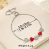 Wholesale Copper Inlay Heart Shape Zircon Bracelets