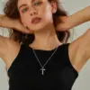 Wholesale Vintage Style Classic Style Cross American Flag Alloy Zinc Alloy Chain-free Pendant Necklaces Wholesale
