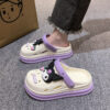 Wholesale Cave Shoes Women's Summer Internet Popular Ins Cute Cartoon Two-Wear Sandals and Slippers Non-Slip Outdoor Thick Slippers OLY Exclusive