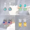 Wholesale 1 Pair Casual Elegant Glam Round Oval Owl Copper Zircon Electroplated Women's Ear Studs