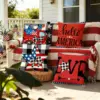 Wholesale Household Plush Pillow Case Featuring Car Pattern, Perfect For Independence Day Decoration