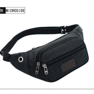 Canvas small square bag black