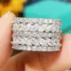 Wholesale Geometric Claw Setting Ring For Women In Copper With White K Water Plating And Zircon Inlay
