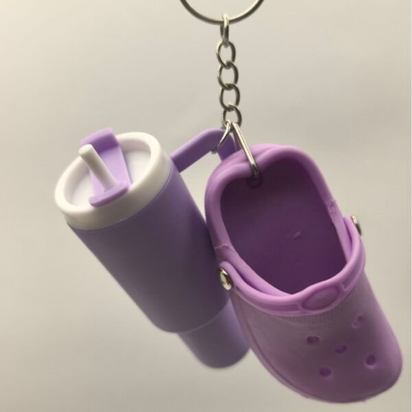 oly-a97b37f01ea2b4bbed2518e9f27e7daa Wholesale Ice Bully Cup Stanley Stanley Keychain and Mini Hole Shoes Keychain Combination Pendant