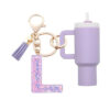 Wholesale Cute Stanley Cup 26 Initials Keychain Mini Tumbler Key Chain Women Backpack Pendant