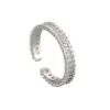 Wholesale New Full Diamond Design Open Ring Women's Style Light Luxury Elegant High-end Niche Fashion All-match Ring For Women
