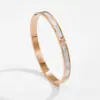 Wholesale Real Gold Plated Geometric 304 Stainless Steel Glam Romantic Waterproof Non Tarnish 304 Stainless Steel Bangle