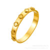 Wholesale Retro High-End Light Luxury Titanium Steel Gold-Plated Flower Bracelet Personalized Niche Design Jewelry for Women
