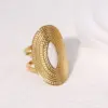 oly-a9c88e8bb3b2e0386ec627ce2ab3e810 Wholesale PVD Coated Real Gold Plated 18K Gold Geometric 304 Stainless Steel Vintage Style Simple Style IG Style Waterproof Non Tarnish Open Rings