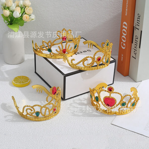 oly-a9e6c7245aed6be1fa035b21cad30f1a Wholesale Plastic Crown Korean Children's Headwear Hair Band Accessories Girls Girls Princess Party Gifts