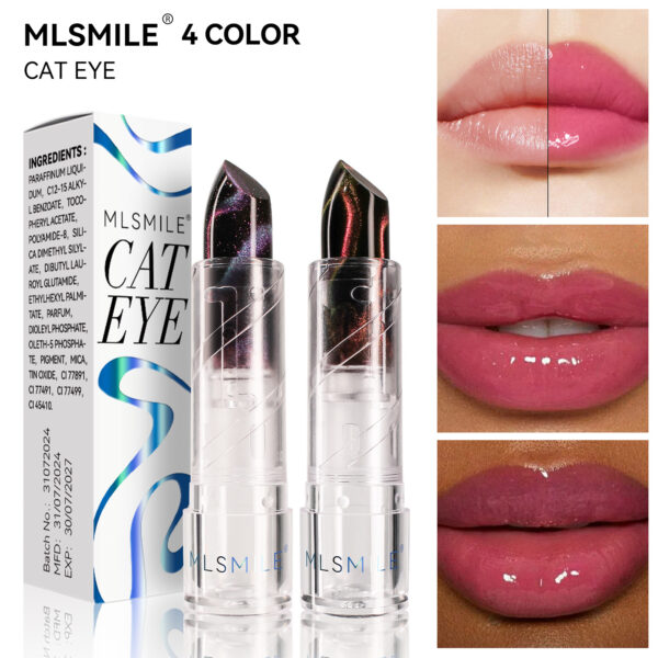 oly-a9eaf7ffc1fe98d915bd96d7fcc6cc72 Wholesale cat's eye temperature-sensitive discoloration lipstick pearlescent fine flash non-fading non-stick cup color moisturizing and moisturizing jelly lipstick