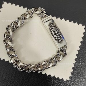 Long cross flower half flower bracelet