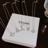 Wholesale Fashionable Light Luxury Titanium Steel Necklace for Women Versatile High-End Niche Pendant Sweet Temperament Clavicle Chain Non-Fading Accessory