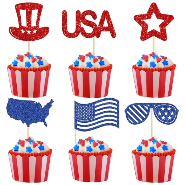 Wholesale Independence Day Party Cake Decorating Supplies In Paper For Festive Celebration