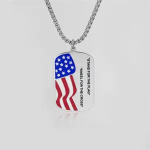 Flag 1 60cm Square Pearl Chain