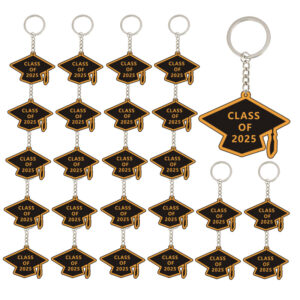 Wholesale 2025 Graduation Season Bachelor's Hat Keychain Pendant Acrylic Flat Double-Sided Decorative Gift European and American Cross-Border Foreign Trade