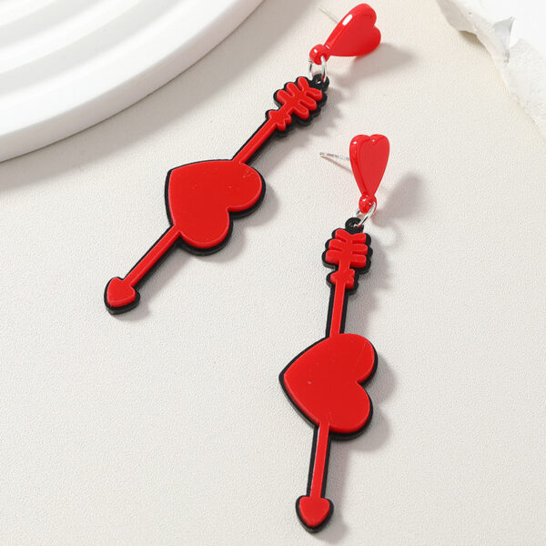 Wholesale  States new fashion Valentine's Day earrings acrylic heart letters love confession lovers earrings tide