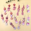 oly-aa963d41c9b6beb60523cf30c7dd458d Wholesale Romantic Valentine's Day Earrings Pink Love Rose LOVE Cupid Bear Simple Distinctive Earrings