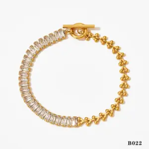 Golden Tape Diamond Bracelet B022