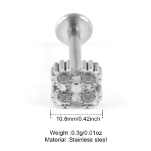 Steel White Zirconium / 1.2*8**10.8mm
