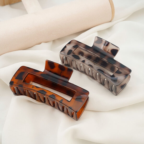 Wholesale Leopard Print Hairpin Trendy Girl Clip Hair Accessory Bun Hair Claw Hair Ornament Side Clip Back of the Head Claw Clip