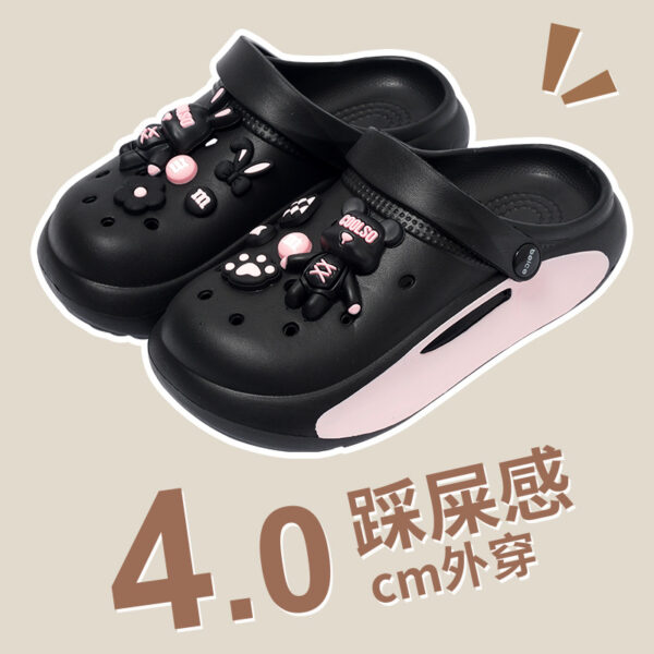 oly-aabdb2a3da349befaaccdb5dd5718ae4 Wholesale Croc Shoes Women's Summer Outerwear Soft-Soled Baotou Sandals Women's Non-Slip Fashion Thick-Soled Shoes