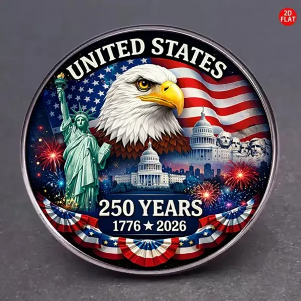 Wholesale United States Flag Brooch Pin In Alloy With Enamel Craft, Perfect For Independence Day