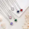oly-aac9906f7bdcf30b4dedd1063ec9a560 Wholesale PVD Coated Real Gold Plated Heart Shape 304 Stainless Steel Copper Glam Waterproof Non Tarnish Earrings Necklace