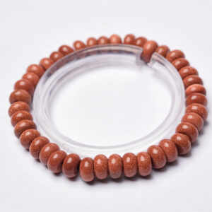 Gold sand stone plate beads about 6mm