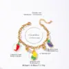 Wholesale Round Beading Bracelet For Women In 304 Stainless Steel With 18K Real Gold Plated PVD Coated Finish Featuring Round Bead Chain