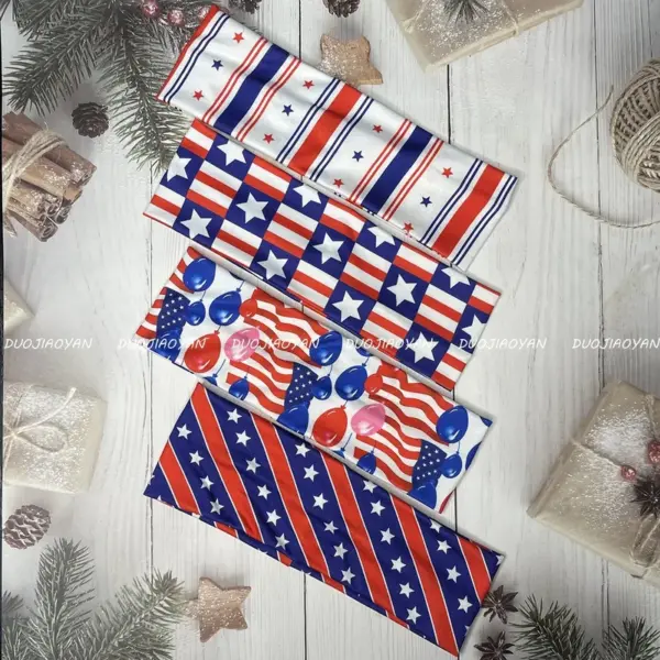 Wholesale American Flag Sport Hair Band Headband In Polyester, Perfect For Independence Day Celebrations