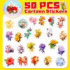 Wholesale Big Sale of 50 Retro Florals Graffiti Stickers Plant Flowers Cartoon Creative Handbook Stickers Export Best-Selling