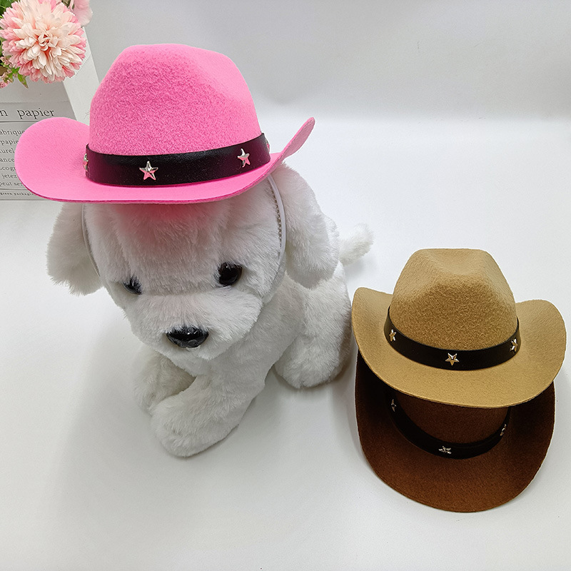 Wholesale New Doll Cute Doll Felt Hat Pet Hat Dog Cat Hat Birthday Party Mini Handmade Doll Hat