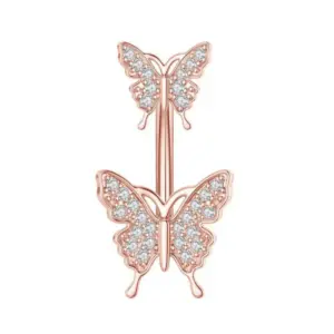 Hot Sale in Double Butterfly Style-Rose / Gold