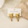 Wholesale Color Retention Electroplated Gold Lip Heart Octopus Ear Cufflinks Sun Rhombus Eight-legged Fish Earrings Fashionable Women's Jewelry