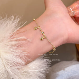 S664 gold-transfer bead star gold bracelet
