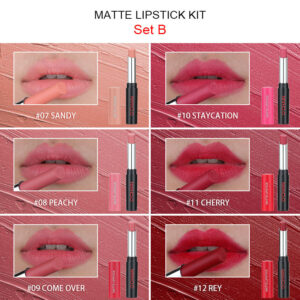 6 Pack Matte Lipstick SET-B